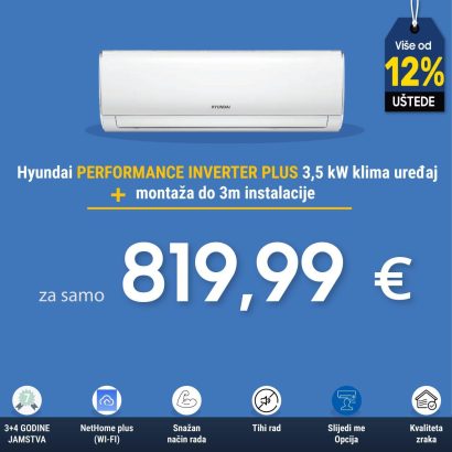 Hyundai Performance Inverter Plus 3,5 kW + montaža do 3m instalacije